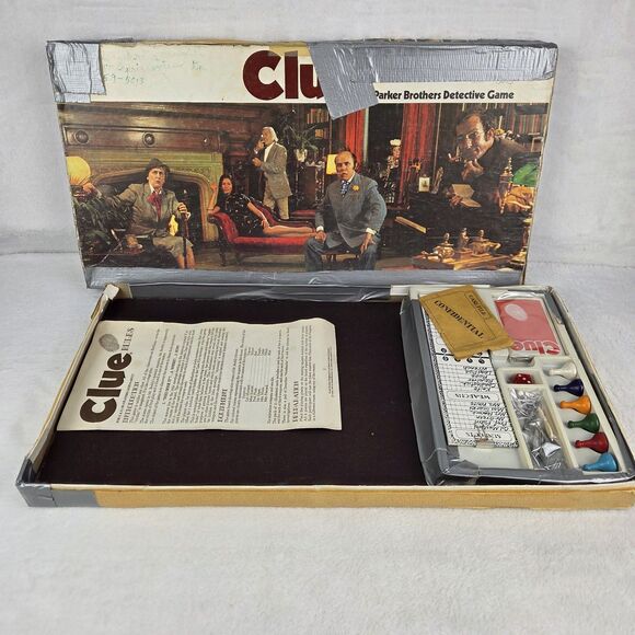 Vintage 1972 Clue Parker Brothers Detective Game Complete Original Contents - Picture 2 of 16